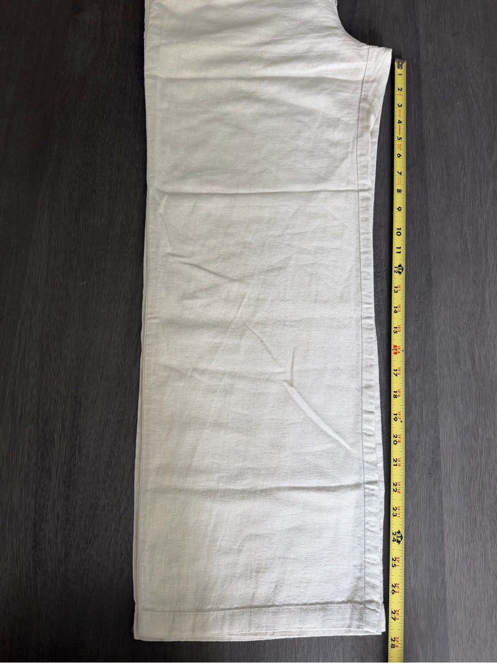 Old Navy Linen Blend Pull On Pants Beige Size Medium - Picture 2 of 6